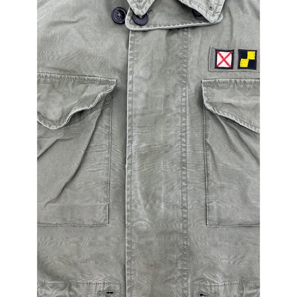 VTG Polo Ralph Lauren Mens XL Military Field Cargo Utility Jacket Gorp Core READ - Picture 10 of 16